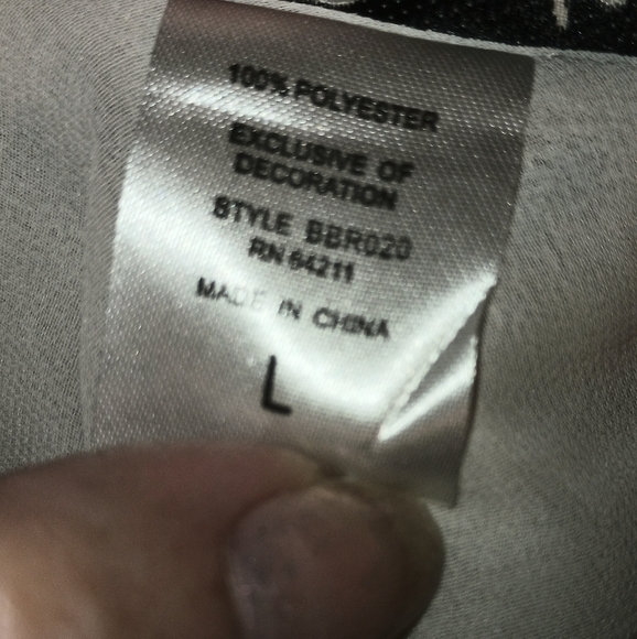 Linea Donatella Womens Lace Bead Trim Sheer Lined Nightgown Ivory Size L - Picture 4 of 6